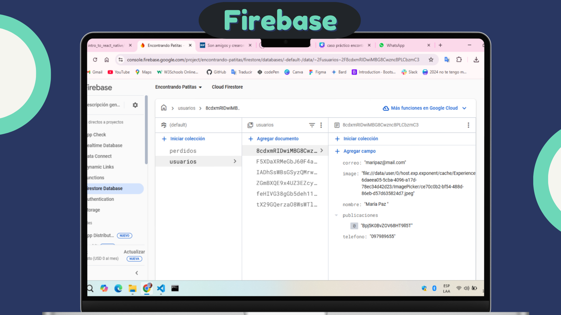 ejemplos de partes de la web