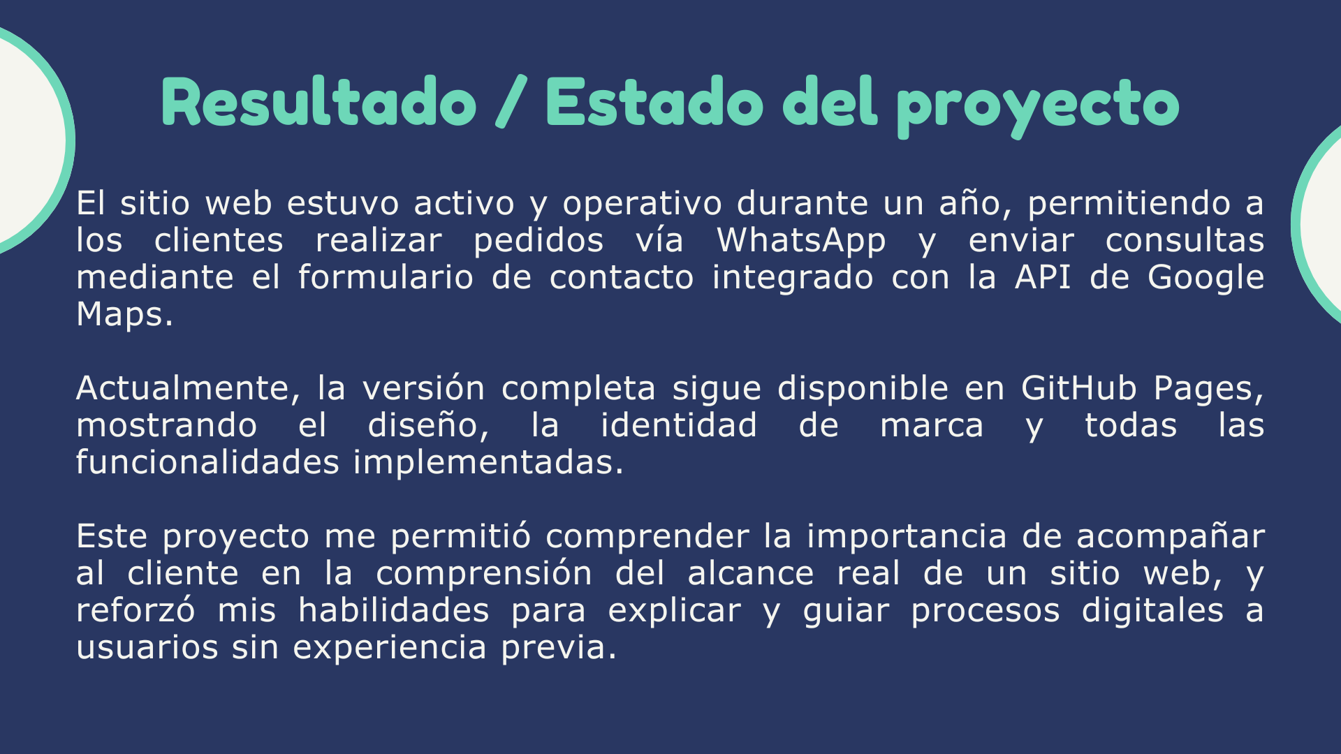 estado actual del proyecto