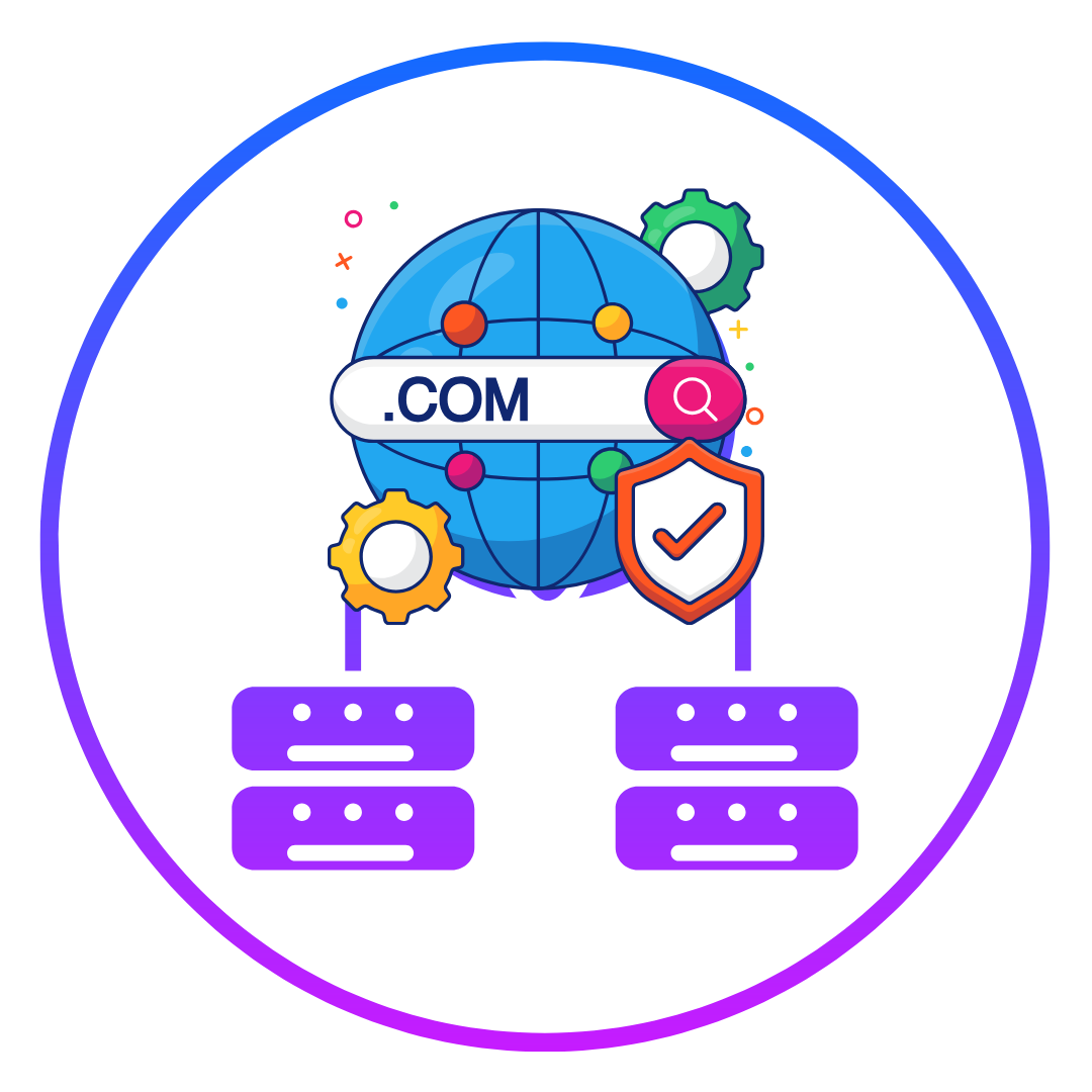 Imagen de un esquema de estructura web ilustrativa